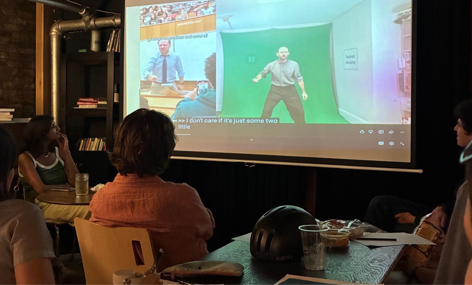 Watching work-in-progress films at Alcove Cinema
