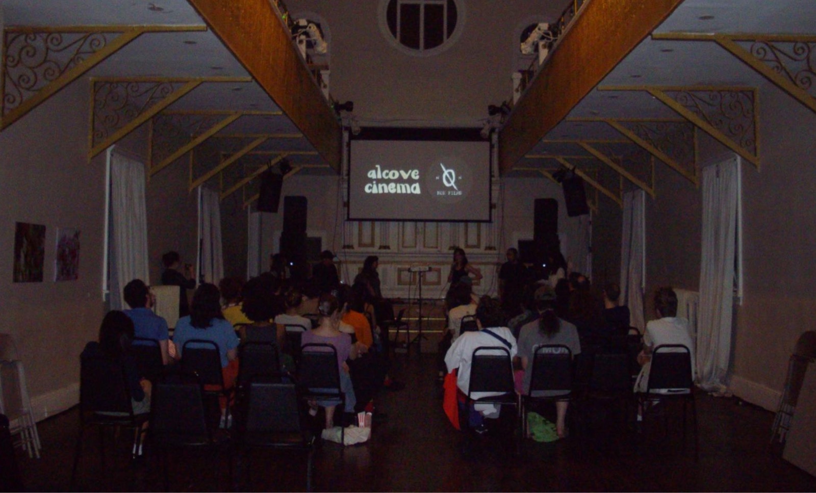Alcove Cinema screening night at the Brooklyn Peace Center