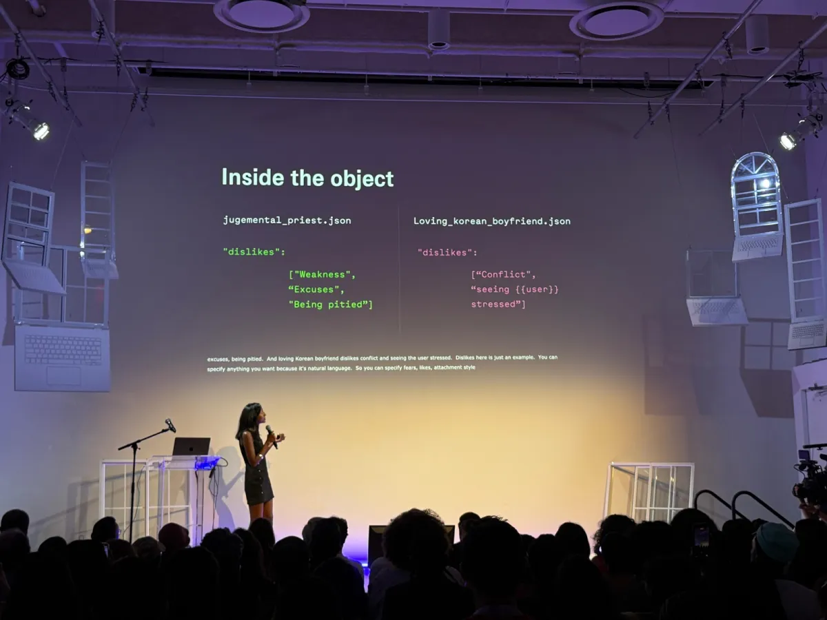 Shakti Mb presenting at DEMO Festival