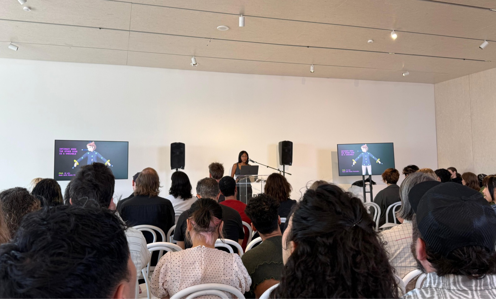 Shakti Mb presenting at Rhizome 7x7 Counterstructures