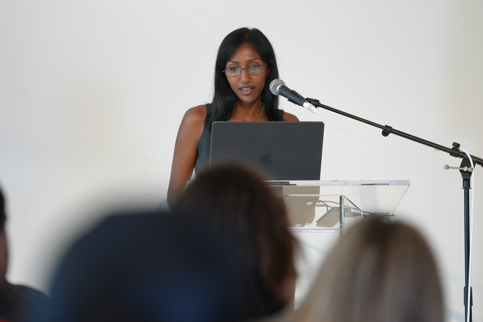 Shakti Mb speaking at Rhizome 7x7 Counterstructures